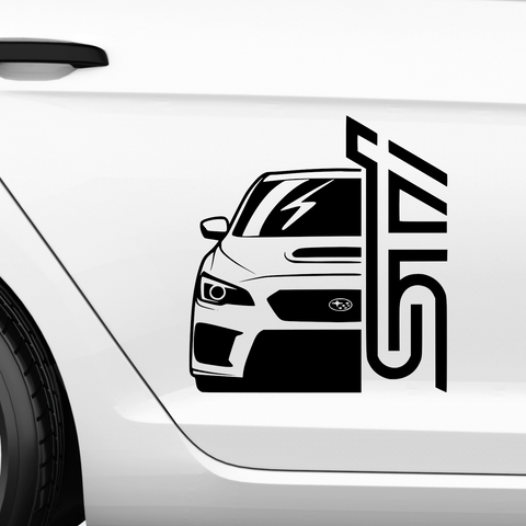 STX Subaru Aufkleber - Beispielansicht