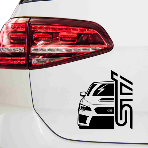 STX Subaru Aufkleber - Beispielansicht