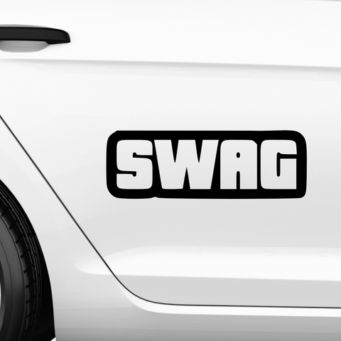 SWAG Schriftzug Nr.4 Aufkleber - Beispielansicht