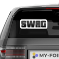 SWAG Schriftzug Nr.4 Aufkleber - Beispielansicht
