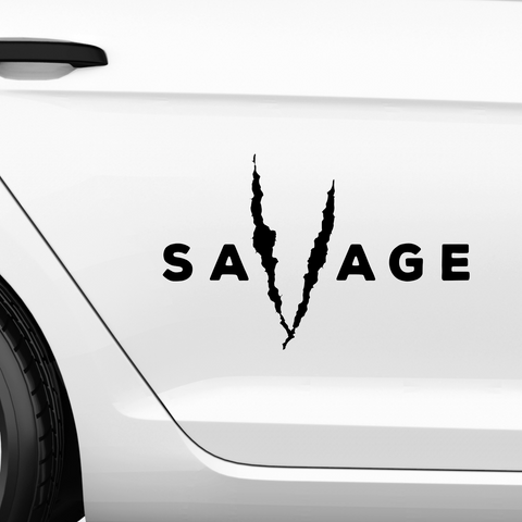 SaVage V Aufkleber - Beispielansicht