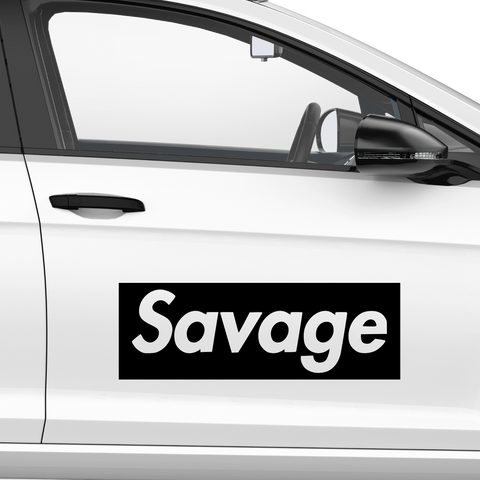 Savage Emblem Aufkleber - Beispielansicht