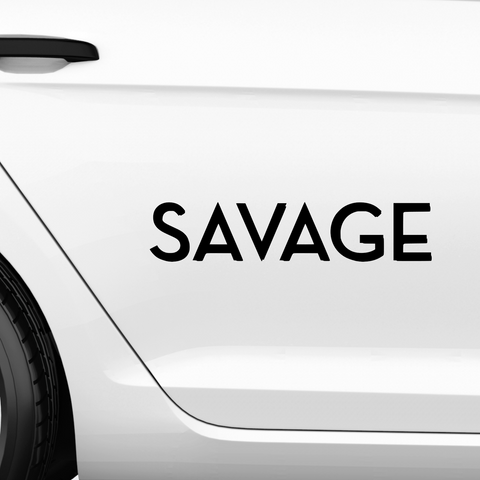 Savage Schriftzug Nr.2 Aufkleber - Beispielansicht
