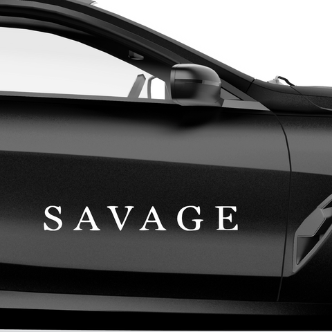 Savage Schriftzug Nr.3 Aufkleber - Beispielansicht