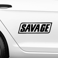 Savage Schriftzug Nr.4 Aufkleber - Beispielansicht