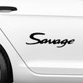 Savage Schriftzug Nr.5 Aufkleber - Beispielansicht