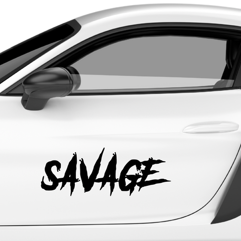 Savage Schriftzug Nr.6 Aufkleber - Beispielansicht