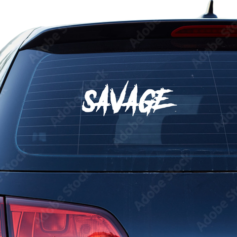 Savage Schriftzug Nr.6 Aufkleber - Beispielansicht