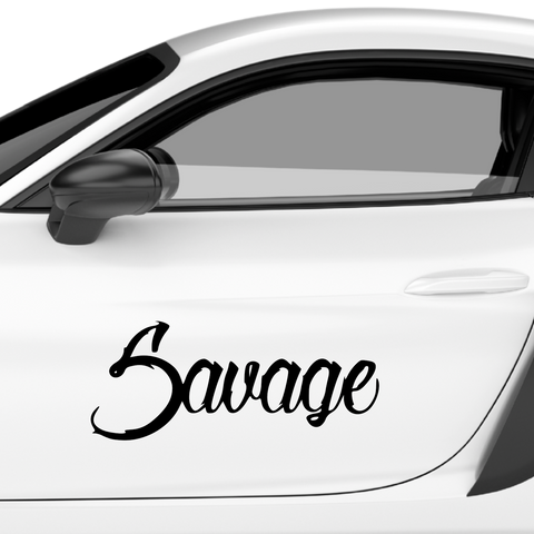 Savage Schriftzug Nr.8 Aufkleber - Beispielansicht