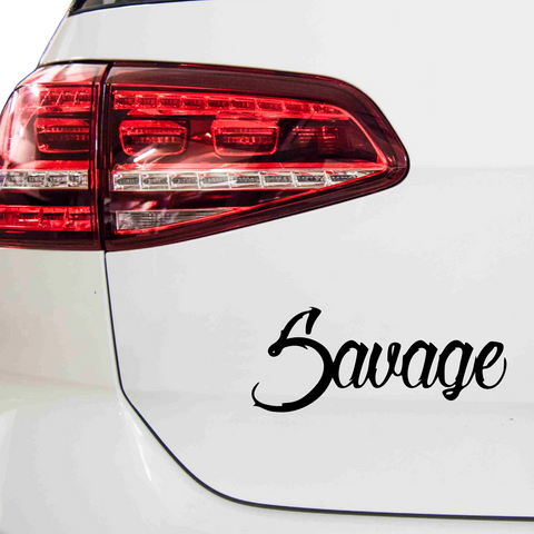 Savage Schriftzug Nr.8 Aufkleber - Beispielansicht