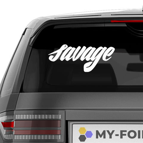 Savage Schriftzug Nr.9 Aufkleber - Beispielansicht