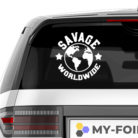 Savage Worldwide Aufkleber - Beispielansicht