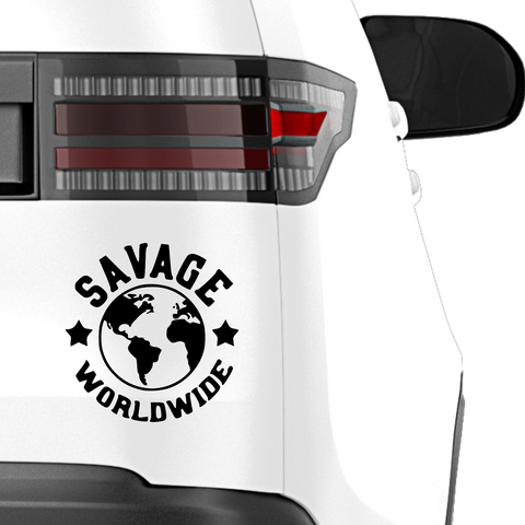 Savage Worldwide Aufkleber - Beispielansicht