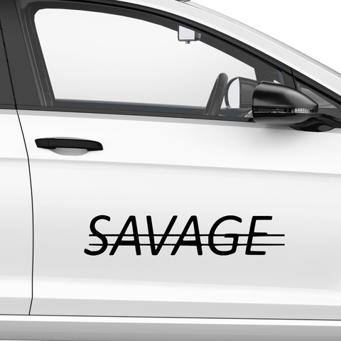 Savage crossed Aufkleber - Beispielansicht