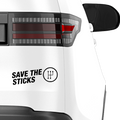 Save The Sticks Aufkleber - Beispielansicht