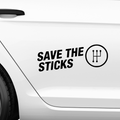 Save The Sticks Aufkleber - Beispielansicht