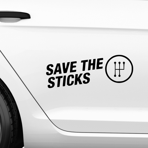Save The Sticks Aufkleber - Beispielansicht