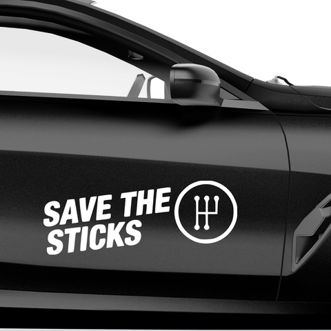 Save The Sticks Aufkleber - Beispielansicht