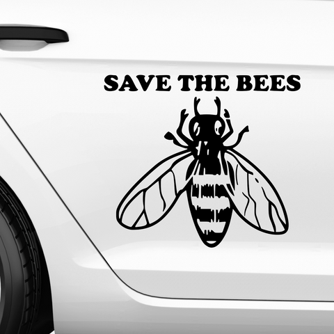 Save the Bees Aufkleber - Beispielansicht