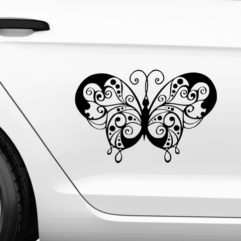 Schmetterling Abstrakt Aufkleber 10 - Beispielansicht