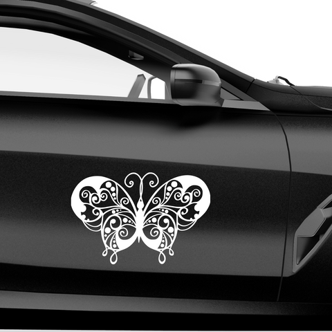 Schmetterling Abstrakt Aufkleber 10 - Beispielansicht