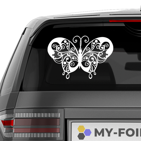 Schmetterling Abstrakt Aufkleber 10 - Beispielansicht