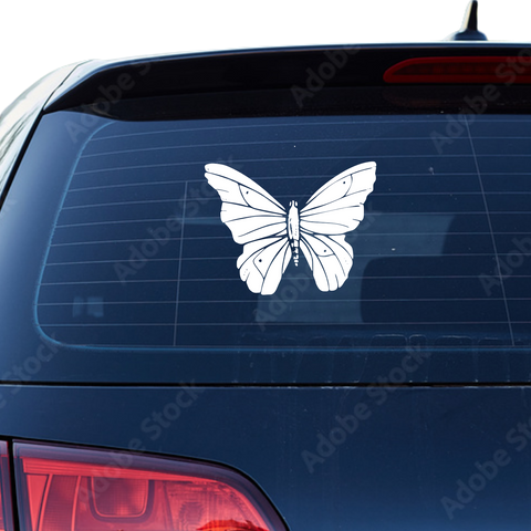 Schmetterling Abstrakt Aufkleber 11 - Beispielansicht