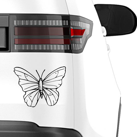 Schmetterling Abstrakt Aufkleber 12 - Beispielansicht