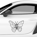 Schmetterling Abstrakt Aufkleber 12 - Beispielansicht