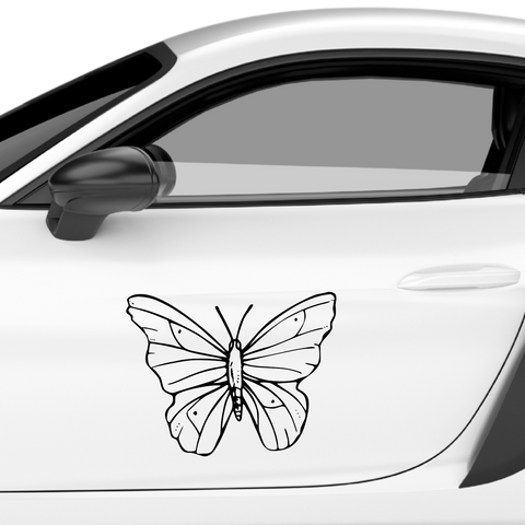 Schmetterling Abstrakt Aufkleber 12 - Beispielansicht