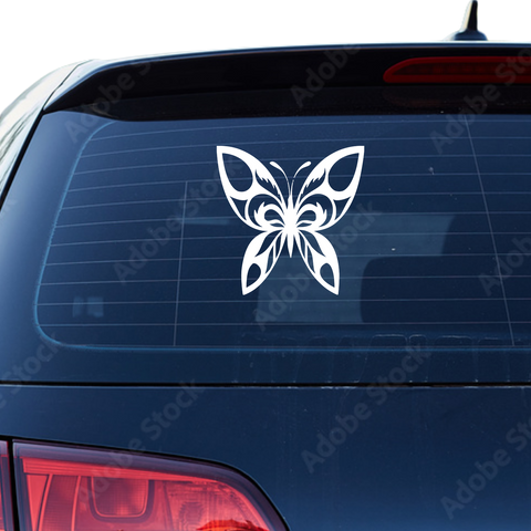 Schmetterling Abstrakt Aufkleber 16 - Beispielansicht