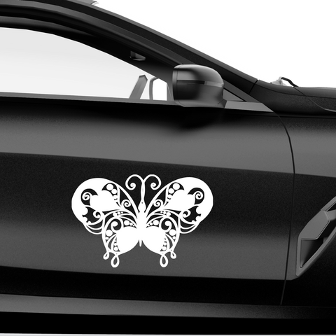 Schmetterling Abstrakt Aufkleber 17 - Beispielansicht