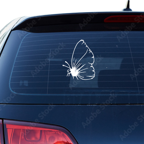 Schmetterling Abstrakt Aufkleber 18 - Beispielansicht