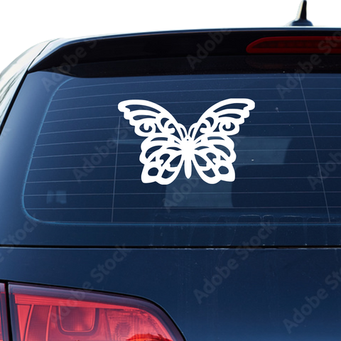 Schmetterling Abstrakt Aufkleber 19 - Beispielansicht