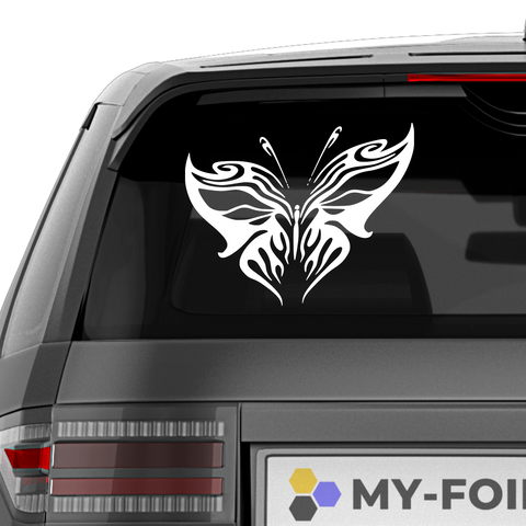 Schmetterling Abstrakt Aufkleber 2 - Beispielansicht