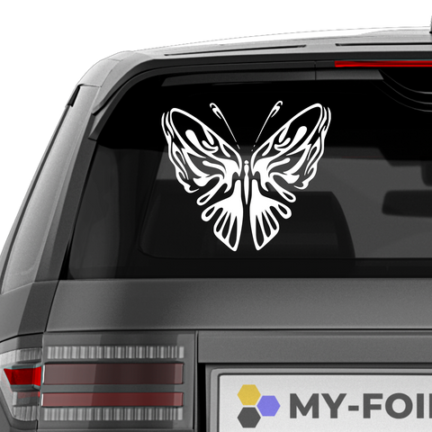 Schmetterling Abstrakt Aufkleber 4 - Beispielansicht