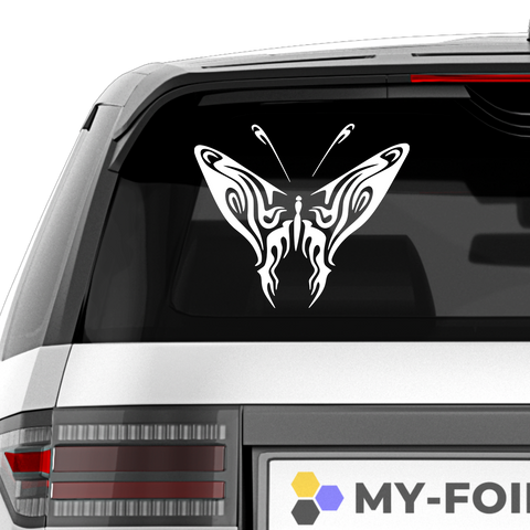 Schmetterling Abstrakt Aufkleber 5 - Beispielansicht