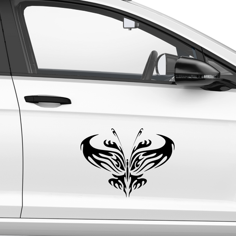 Schmetterling Abstrakt Aufkleber 6 - Beispielansicht