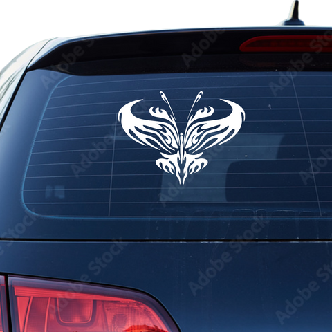 Schmetterling Abstrakt Aufkleber 6 - Beispielansicht