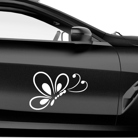 Schmetterling Art Aufkleber - Beispielansicht
