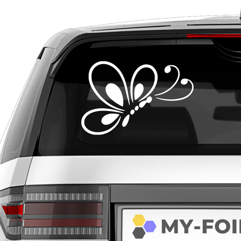 Schmetterling Art Aufkleber - Beispielansicht