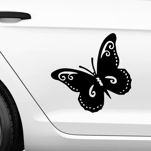 Schmetterling Stil Aufkleber - Beispielansicht