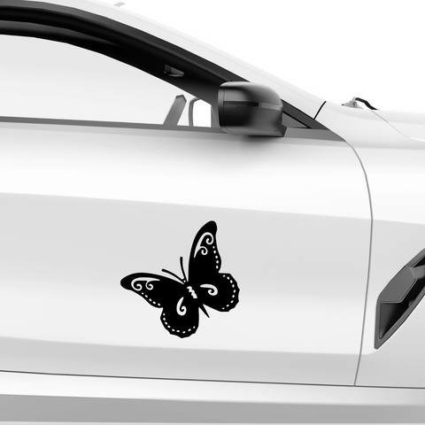 Schmetterling Stil Aufkleber - Beispielansicht
