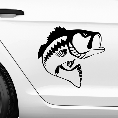 Schwarzbarsch 1 Aufkleber - Beispielansicht