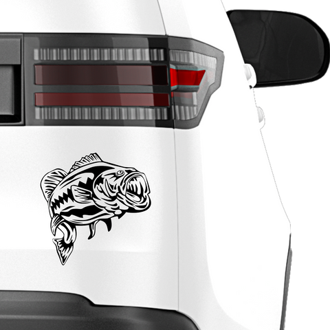 Schwarzbarsch 2 Aufkleber - Beispielansicht