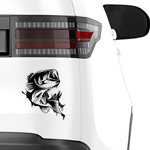 Schwarzbarsch 3 Aufkleber - Beispielansicht