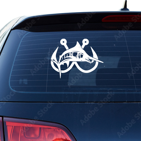 Schwertfisch Aufkleber - Beispielansicht