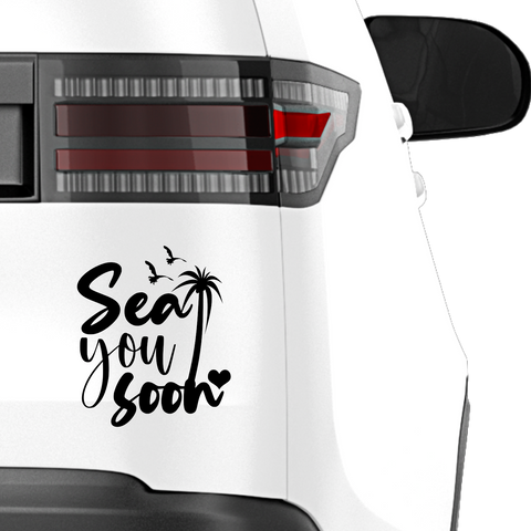 Sea you soon Aufkleber - Beispielansicht