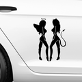 Sexy Engel und Teufel Aufkleber - Beispielansicht