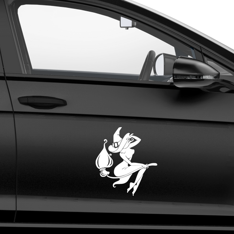 Sexy Hexe Aufkleber - Beispielansicht